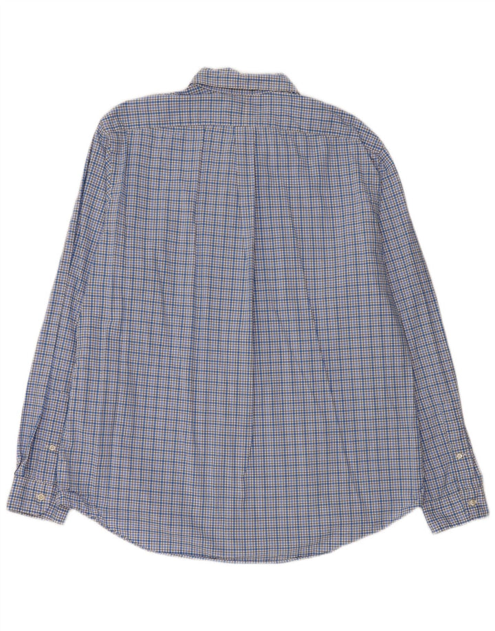 Camisa masculina RALPH LAUREN XL algodão xadrez azul