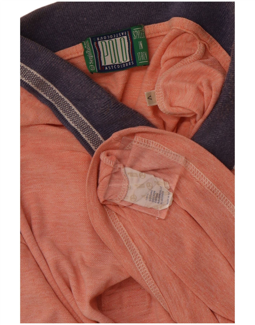 SERGIO TACCHINI Camisa polo masculina grande algodão rosa