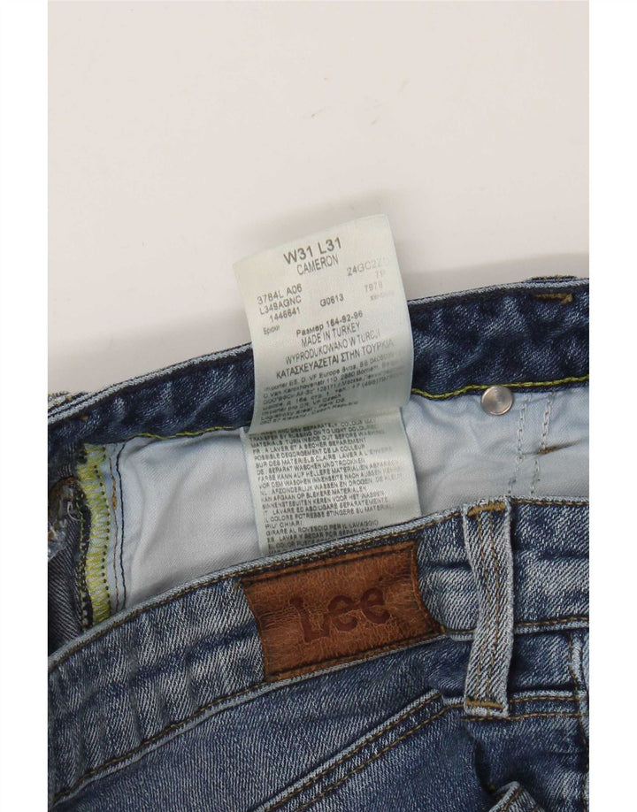 Lee Womens Cameron Bootcut Jeans W31 L31 Azul Algodão