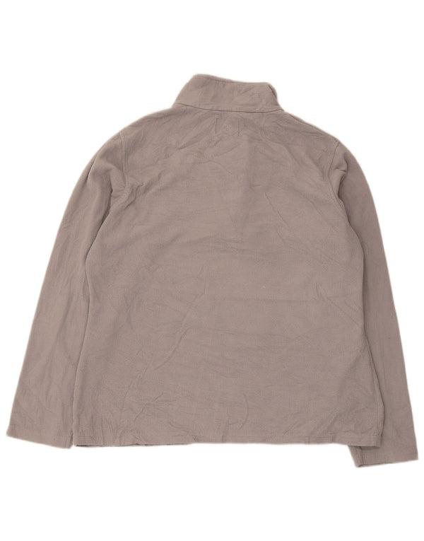 Suéter de lã feminino Mountain Warehouse com zíper e pescoço UK 16 poliéster cinza grande