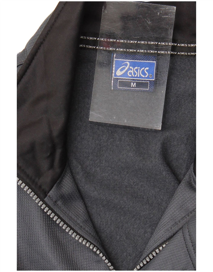 ASICS Mens Tracksuit Top Jacket Cinza Médio
