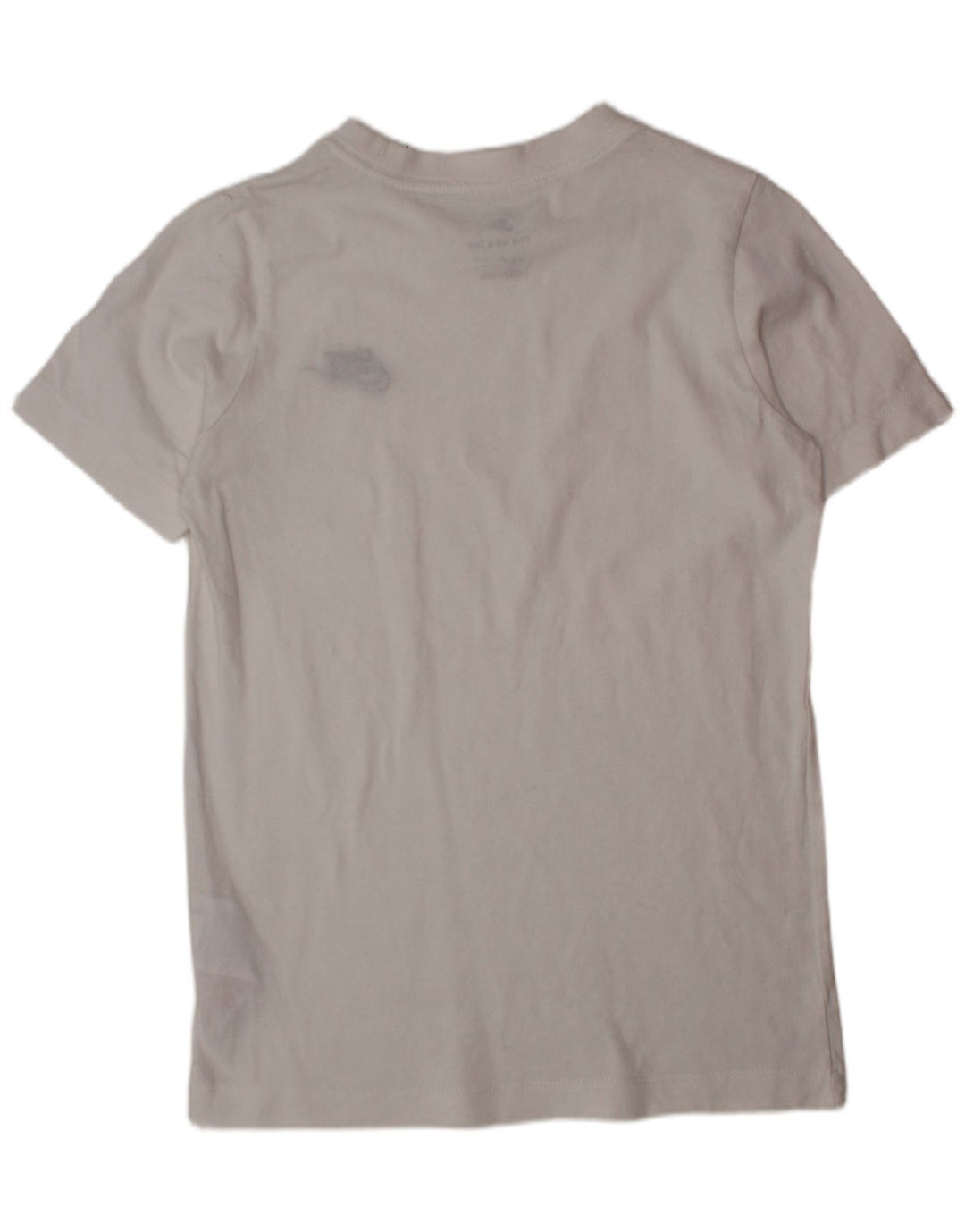 Camiseta NIKE Meninos Top 8-9 Anos Pequeno Algodão Branco