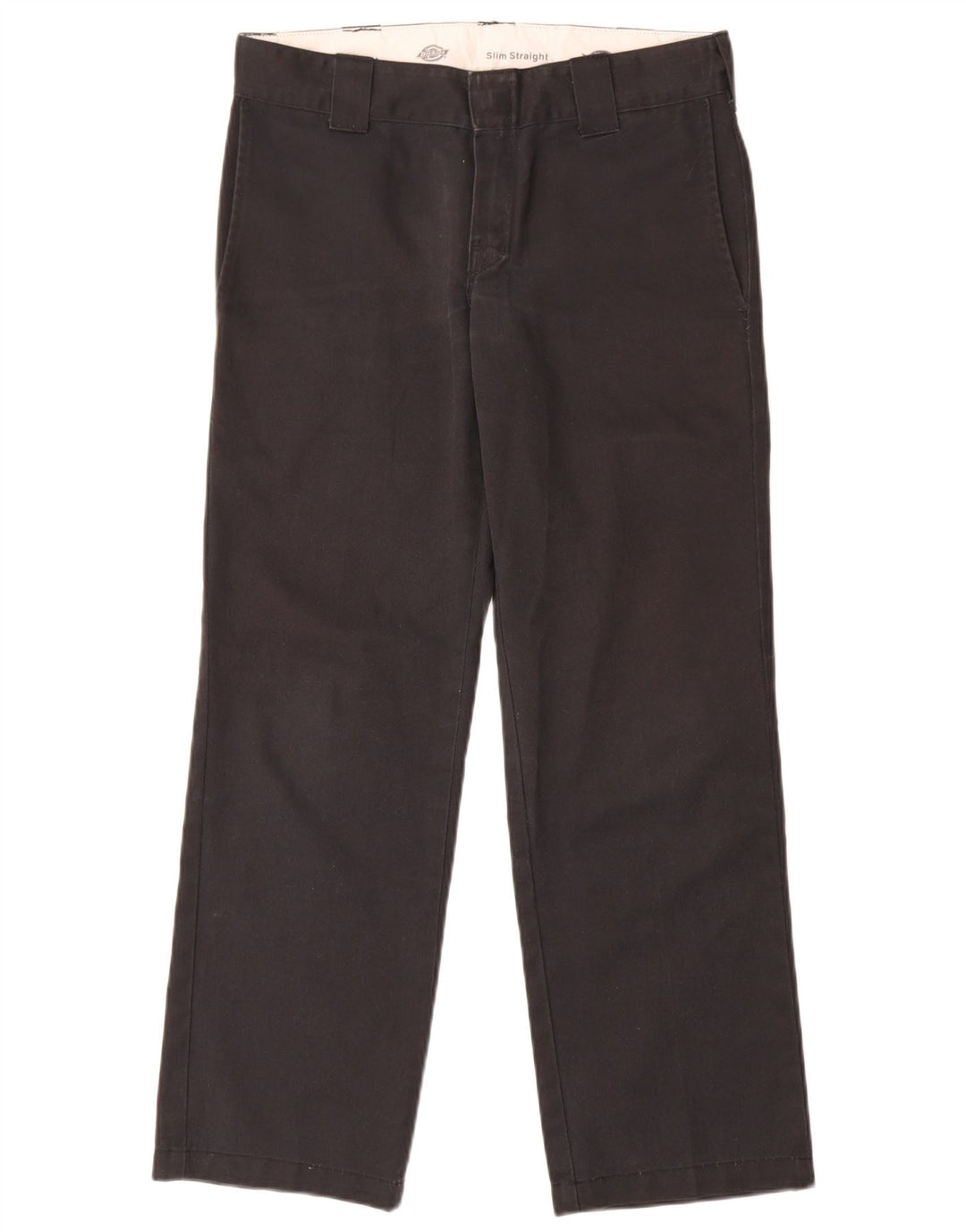 Calças Chino Masculinas Dickies Slim Straight W30 L30 Poliéster Preto
