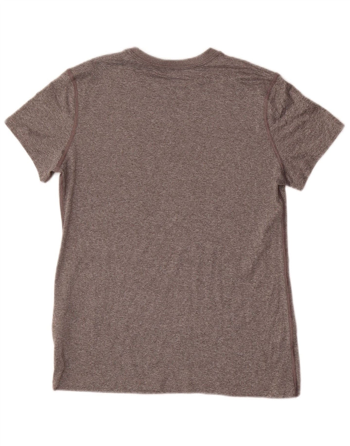 Camiseta gráfica feminina NIKE 13-14 anos XL cinza manchado de poliéster