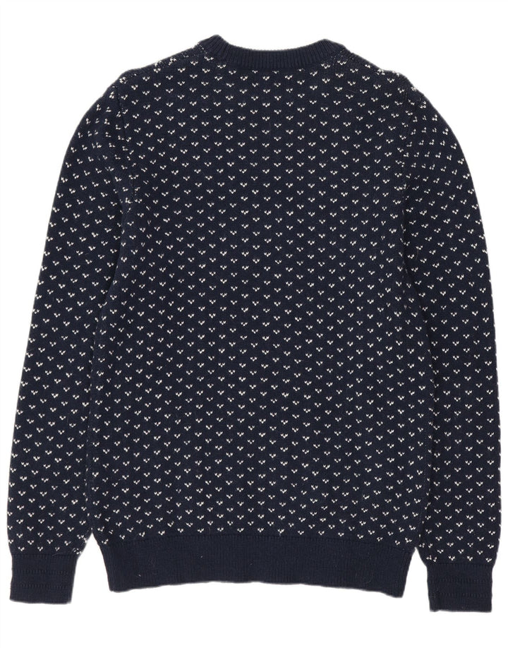 Suéter masculino JACK & JONES com gola redonda, azul marinho médio