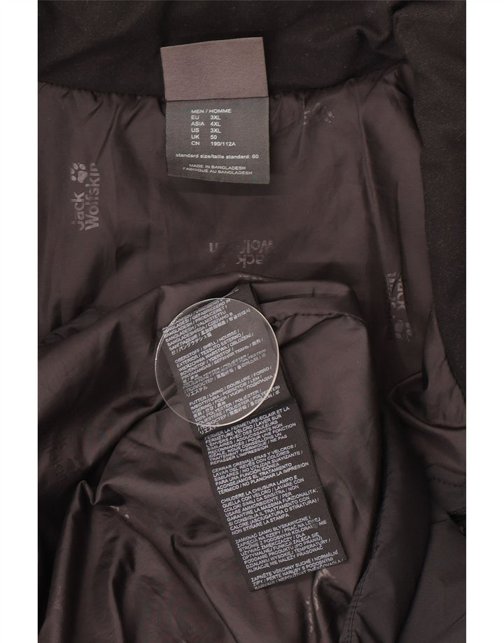 Jaqueta acolchoada masculina Jack Wolfskin UK 50 3XL poliéster preto