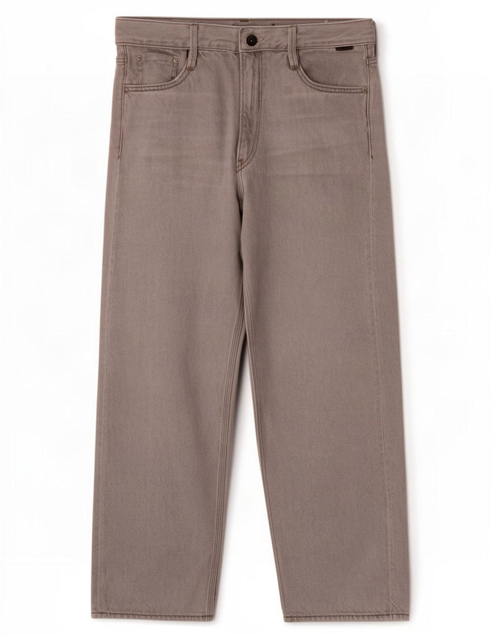 Jeans soltos femininos G-Star W27 L26 algodão cinza