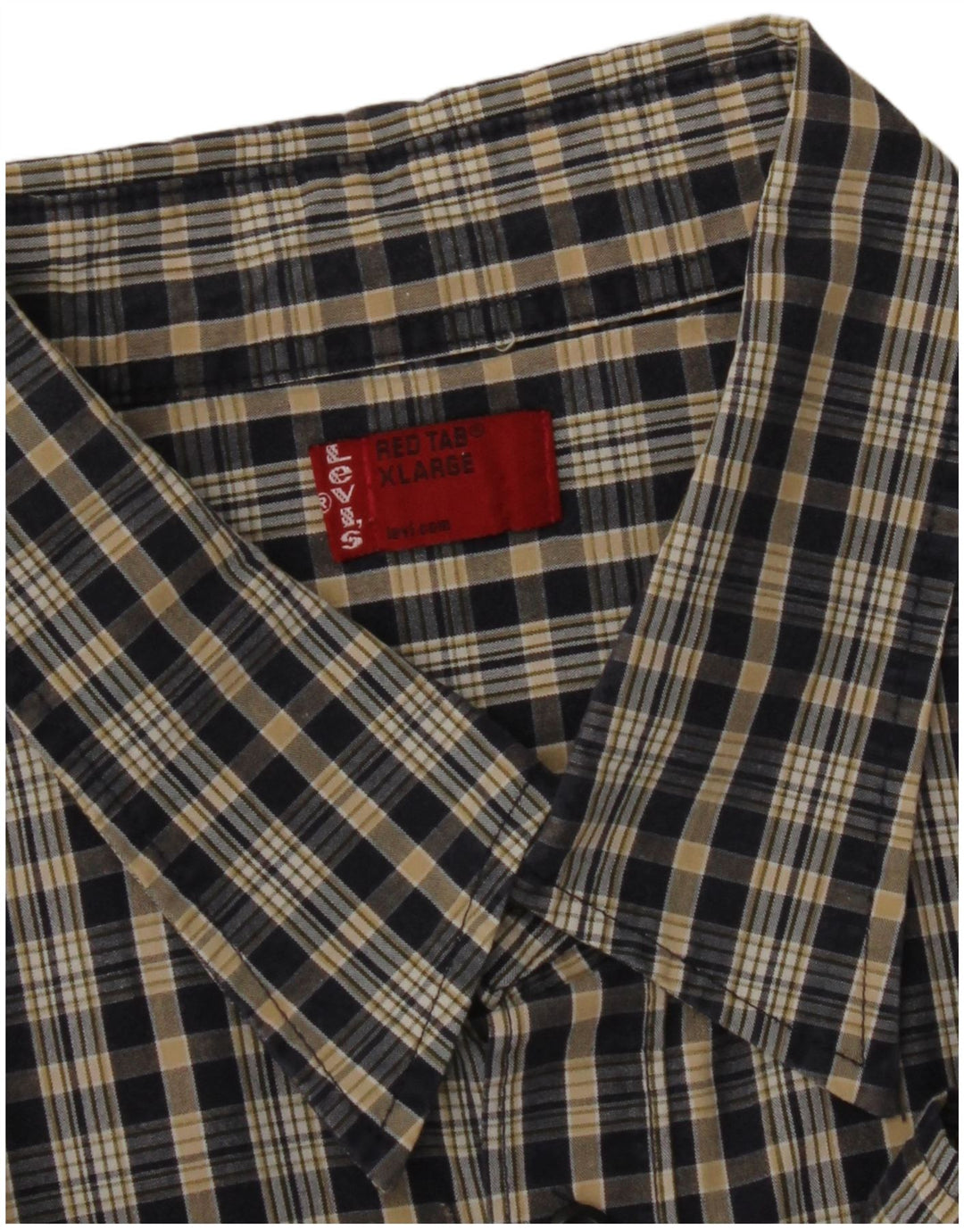 Camisa masculina LEVI'S XL poliéster xadrez azul marinho