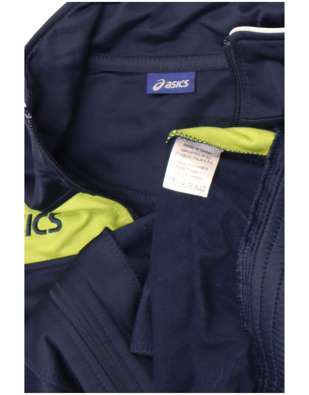 Jaqueta Asics Boys Graphic Tracksuit Top 11-12 Anos Azul Marinho Colorblock