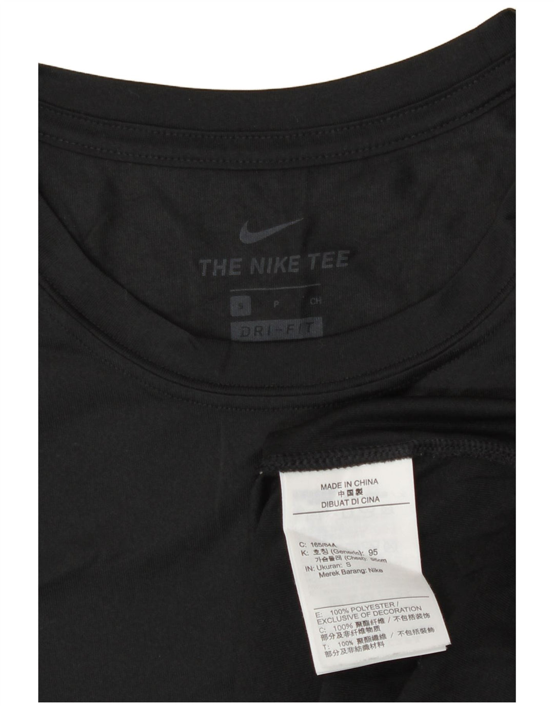 Camiseta Nike Masculina Dri Fit Top Pequeno Poliéster Preto