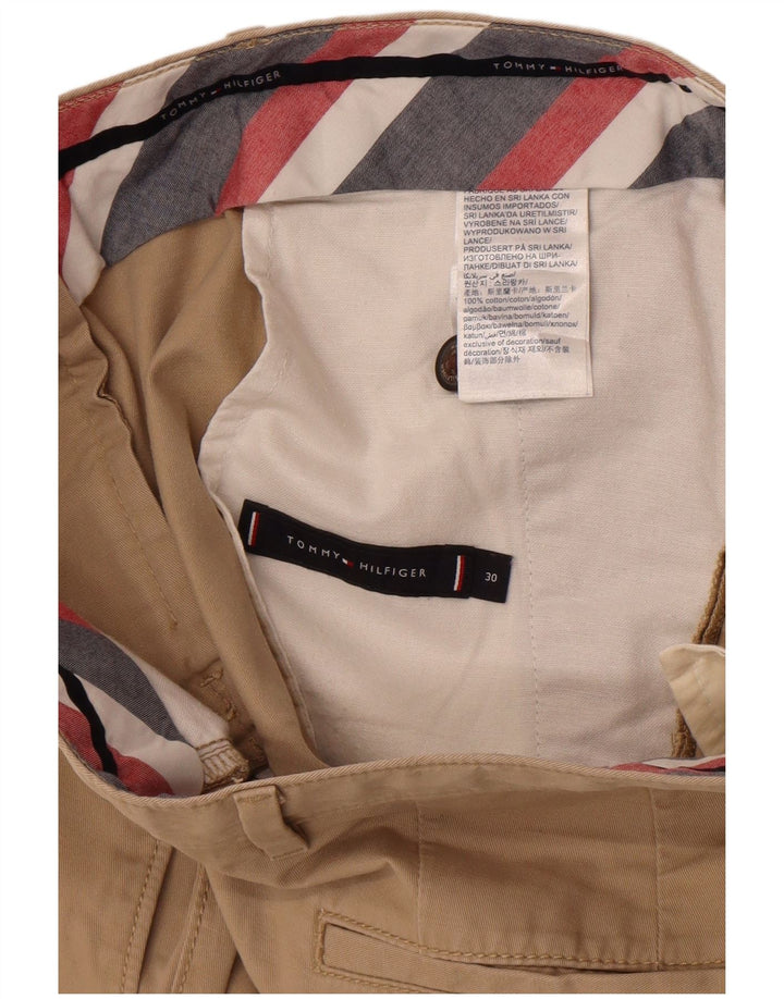 Shorts Chino Masculino Tommy Hilfiger W30 Algodão Bege Médio