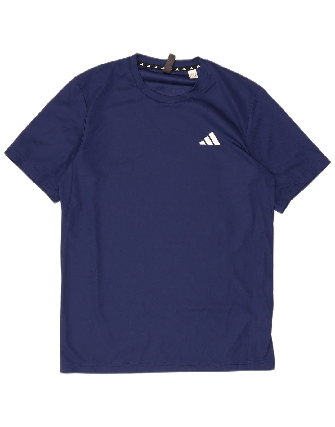 ADIDAS Mens Aeroready T-Shirt Top Pequeno Azul Marinho Poliéster