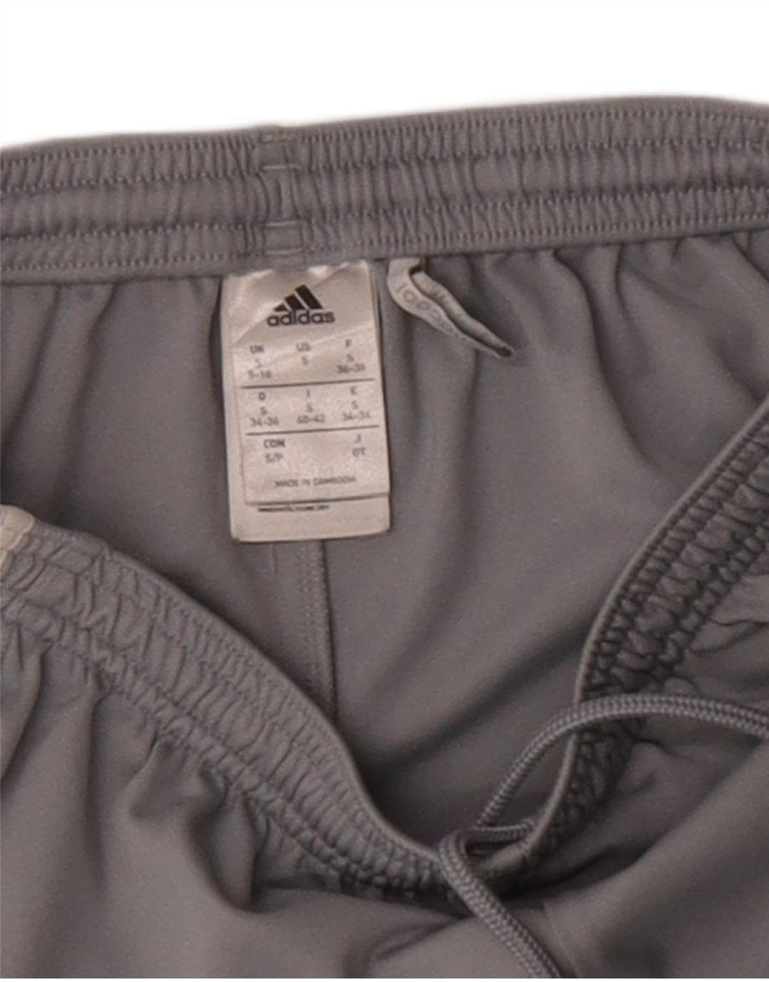 Adidas Womens Climacool Sport Shorts UK 8/10 Pequeno Cinza Poliéster