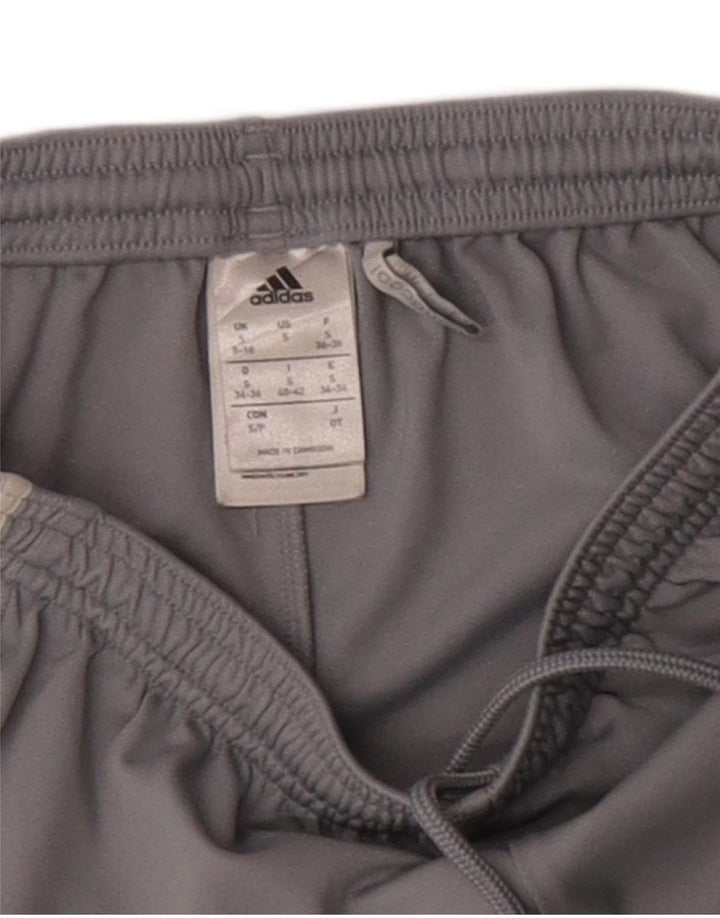 Adidas Womens Climacool Sport Shorts UK 8/10 Pequeno Cinza Poliéster