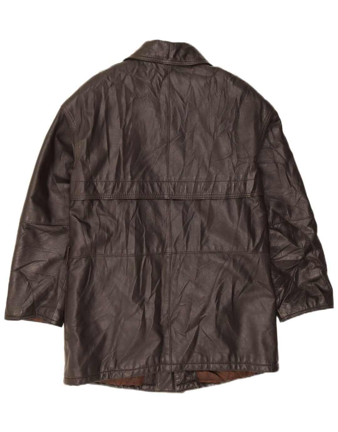 Jaqueta de couro masculina VINTAGE IT 52 XL couro preto