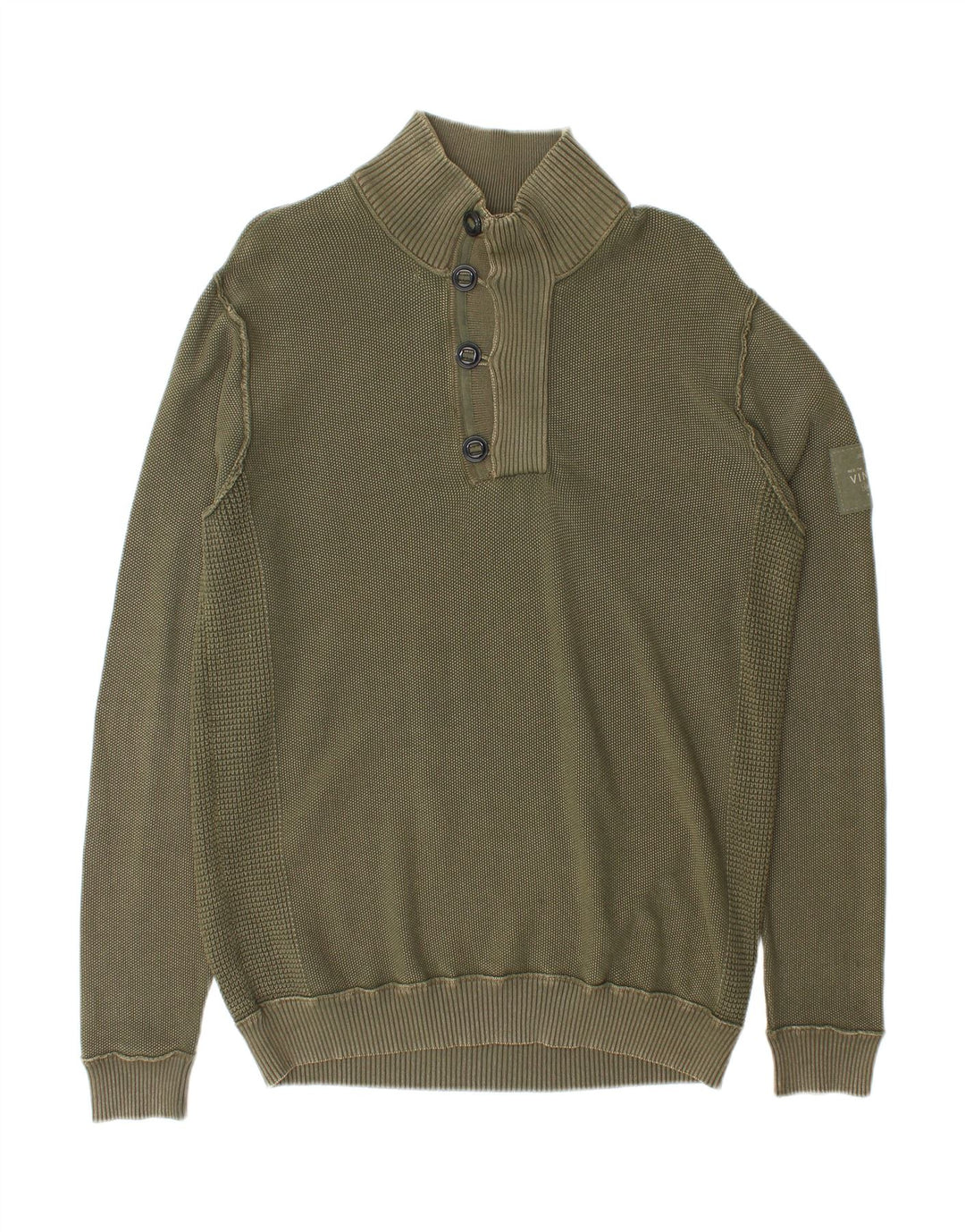 Suéter masculino JACK & JONES com gola redonda e algodão verde grande