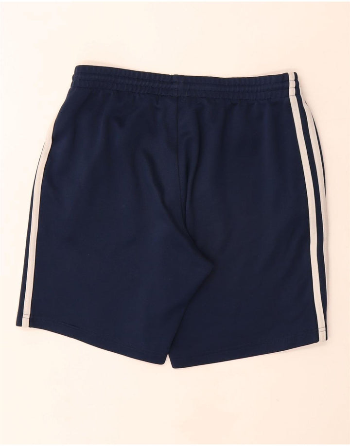 Shorts esportivos masculinos Adidas médio azul marinho poliéster
