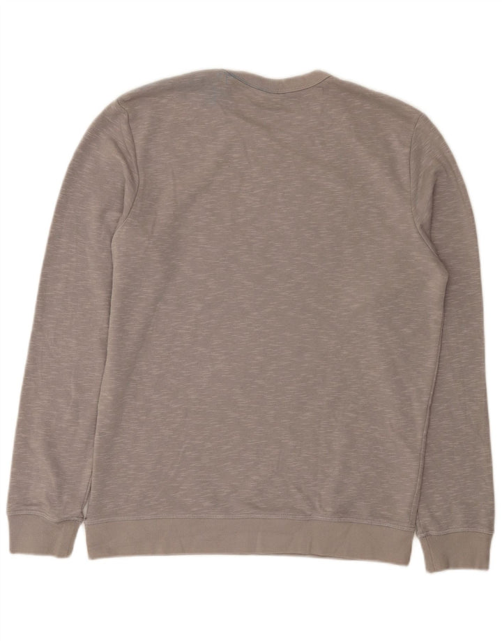 Jack & Jones moletom gráfico masculino jumper cinza médio manchado