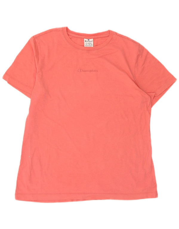 Camiseta feminina estampada Champion UK 18 XL rosa