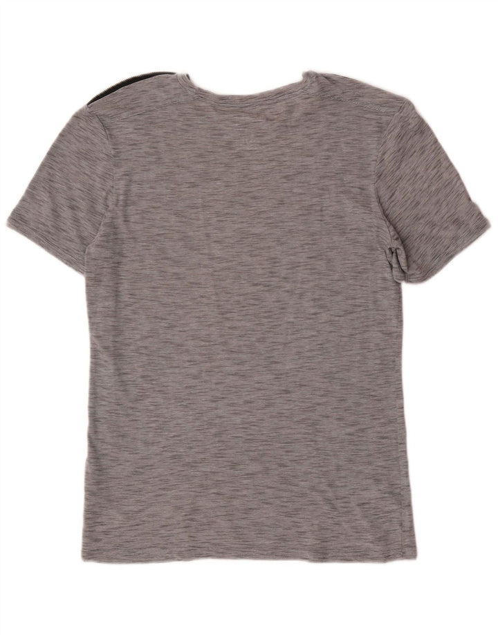 Camiseta masculina Guess grande poliéster manchado cinza