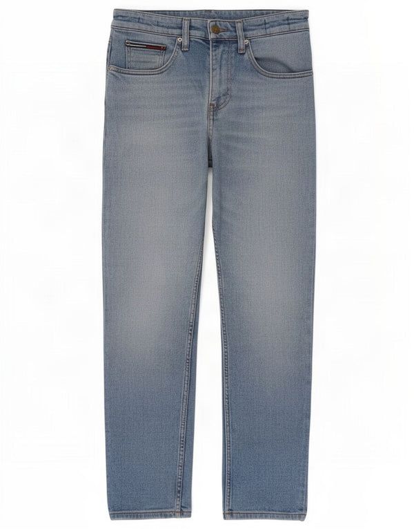 Tommy Hilfiger Masculino Slim Jeans W30 L30 Azul Algodão