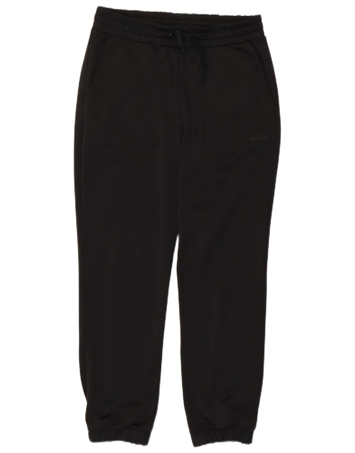 Adidas Womens Tracksuit Calças Joggers UK 14 Médio Preto Poliéster