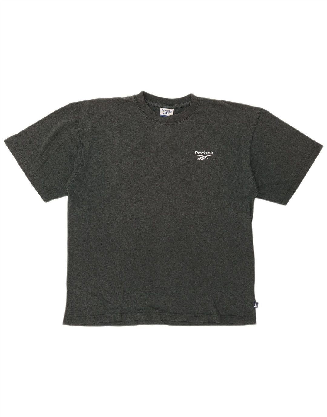 Camiseta masculina REEBOK top pequeno algodão cinza