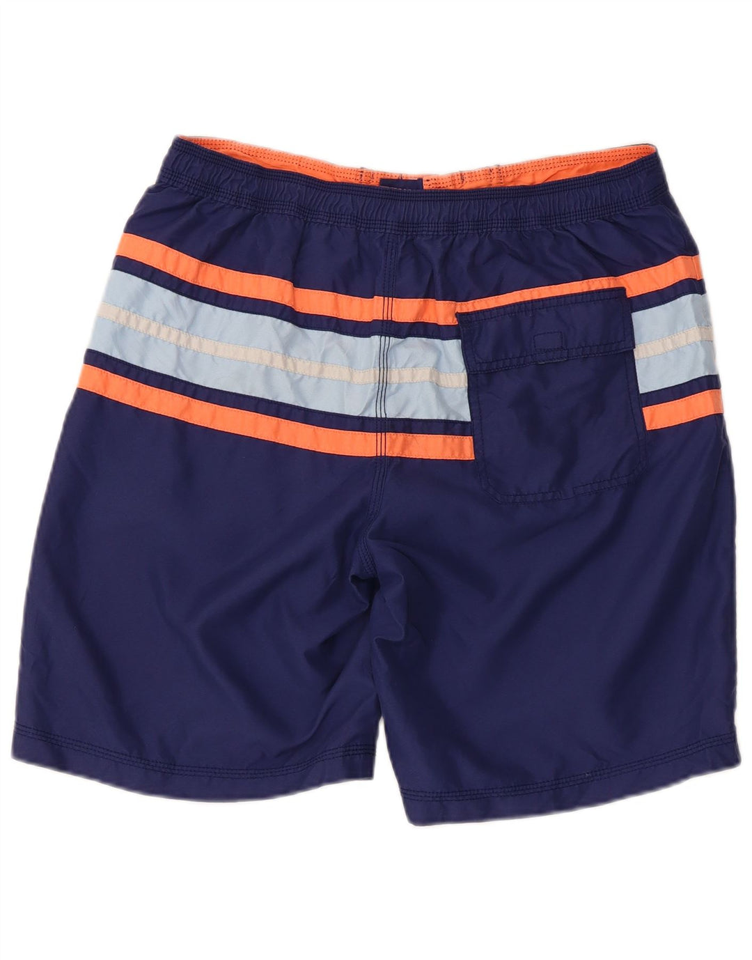 Calção de banho masculino Izod, poliéster colorblock azul marinho médio