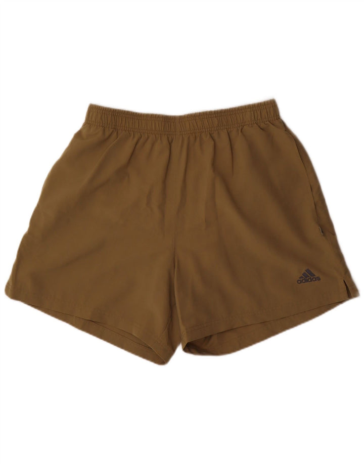 Shorts esportivos masculinos Adidas grande poliéster cáqui