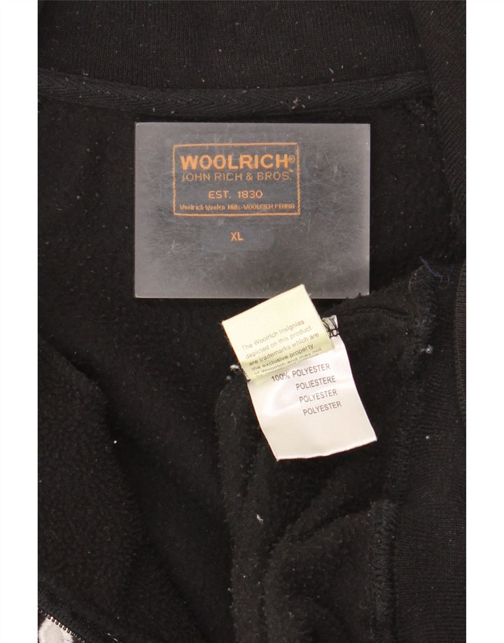 Jaqueta Woolrich Feminina Graphic Fleece UK 18 XL Poliéster Preto