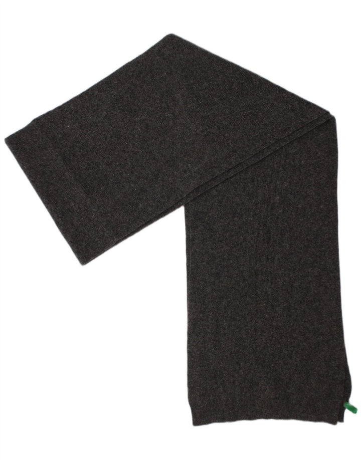 Lenço retangular masculino Benetton tamanho único cinza clássico