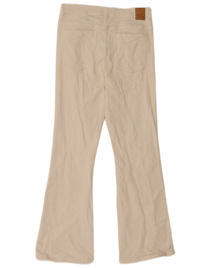 Zara Jeans feminino queimado EU 42 grande W32 L31 algodão bege