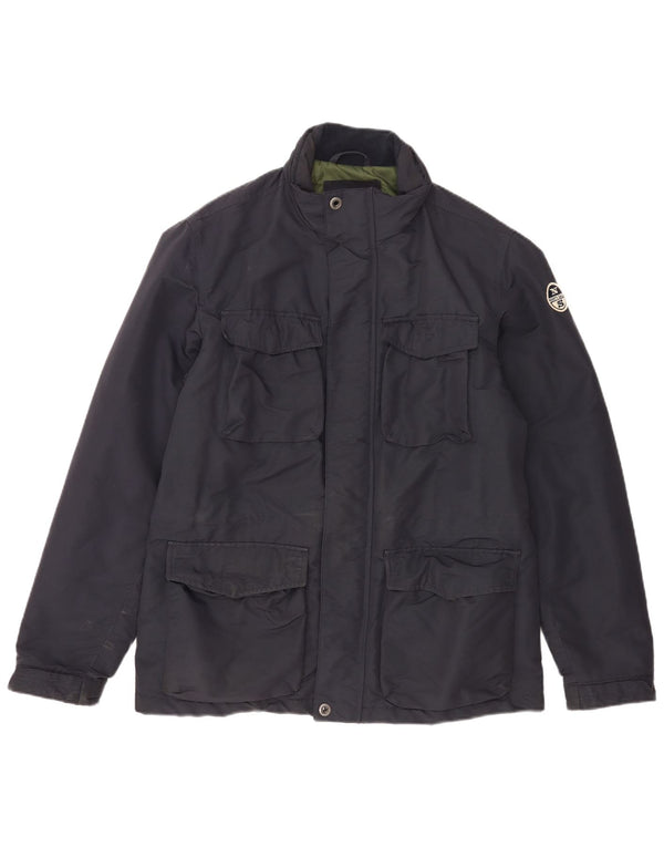 Jaqueta corta-vento masculina North Sails UK 42 XL azul marinho poliéster