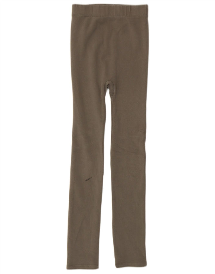 Zara Leggings Mulher UK 4 XS Caqui