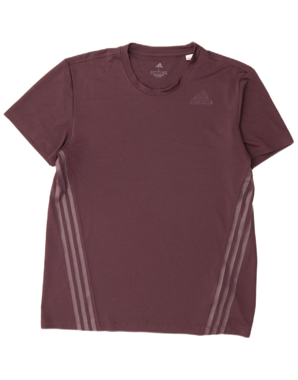 Camiseta masculina Adidas grande poliéster roxo