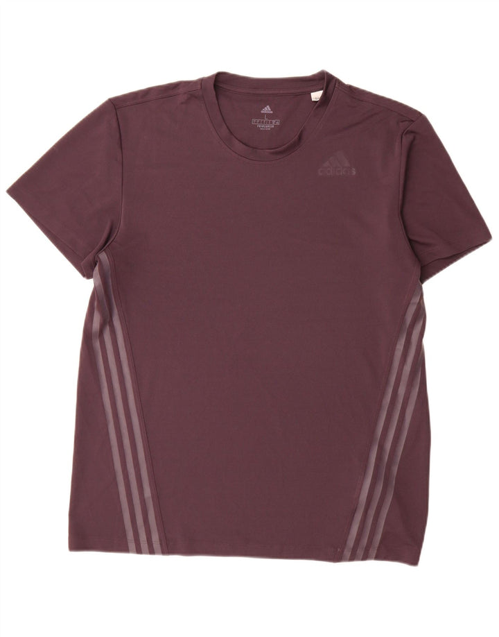 Camiseta masculina Adidas grande poliéster roxo