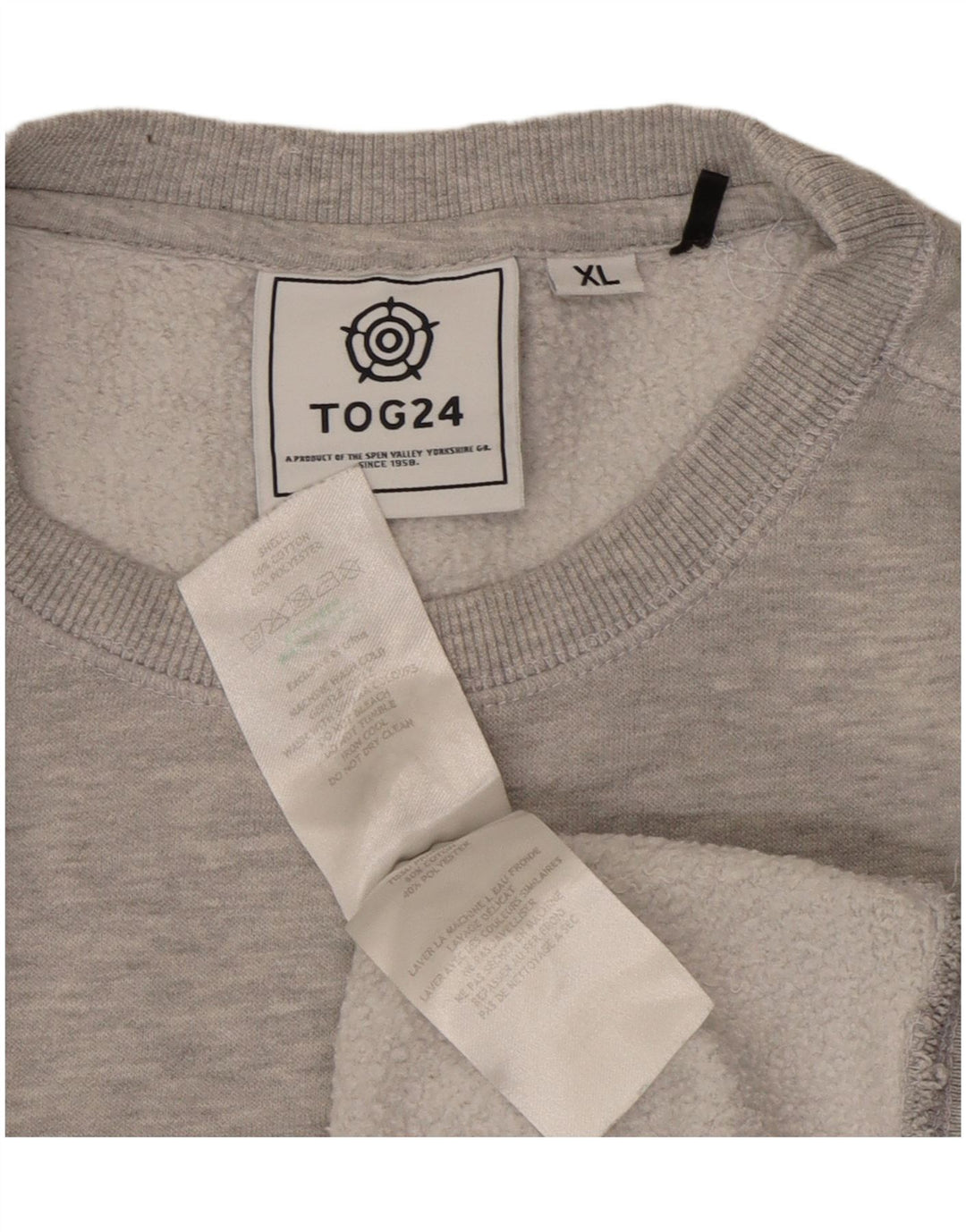 TOG 24 moletom masculino jumper XL algodão cinza