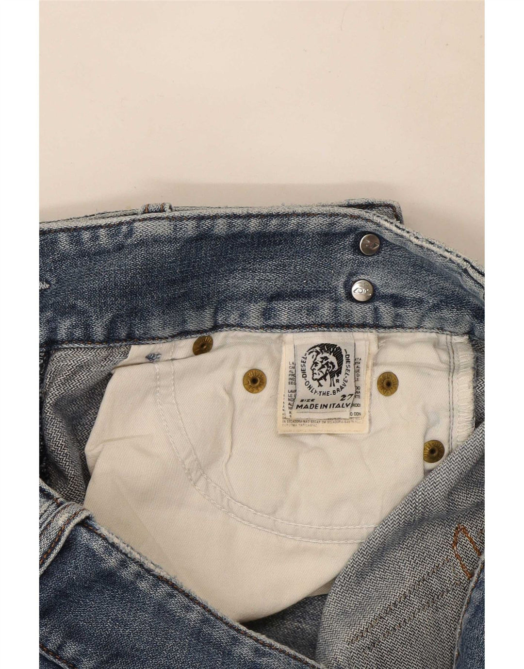 Diesel feminino bootcut jeans W27 L33 azul algodão