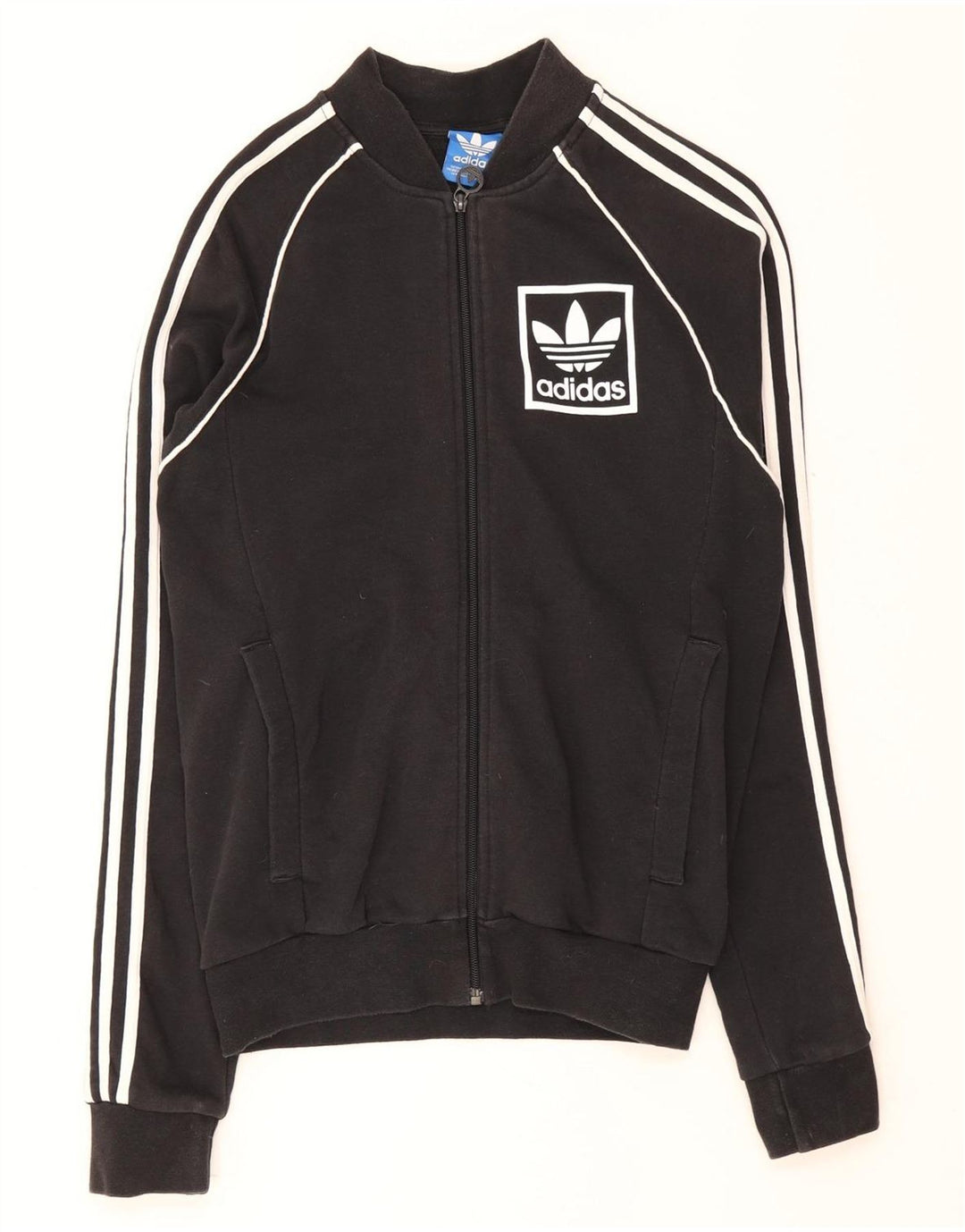 Jaqueta Adidas Mens Treino Top Pequeno Algodão Preto