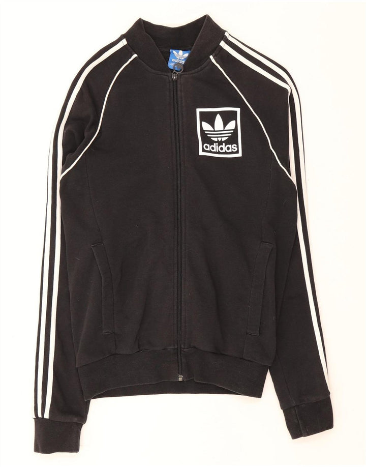 Jaqueta Adidas Mens Treino Top Pequeno Algodão Preto