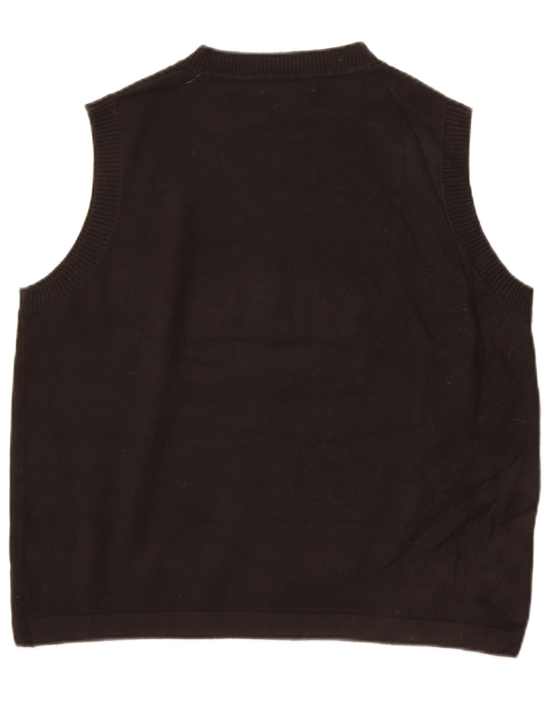 Regata masculina Marks & Spencer com colete grande de poliéster preto