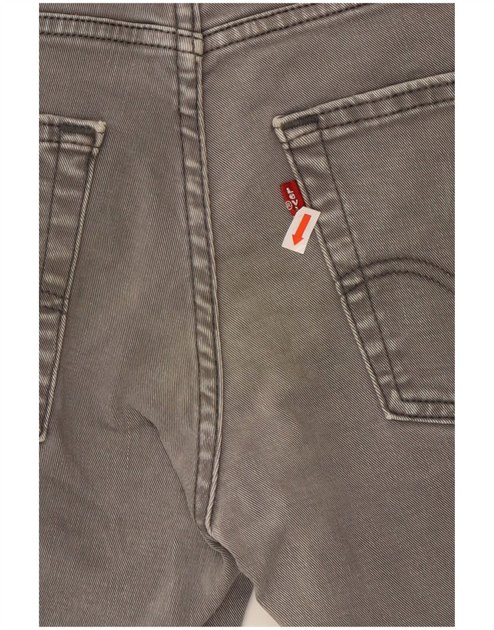 Calça jeans feminina Levi's 511 Slim W32 L28 cinza algodão