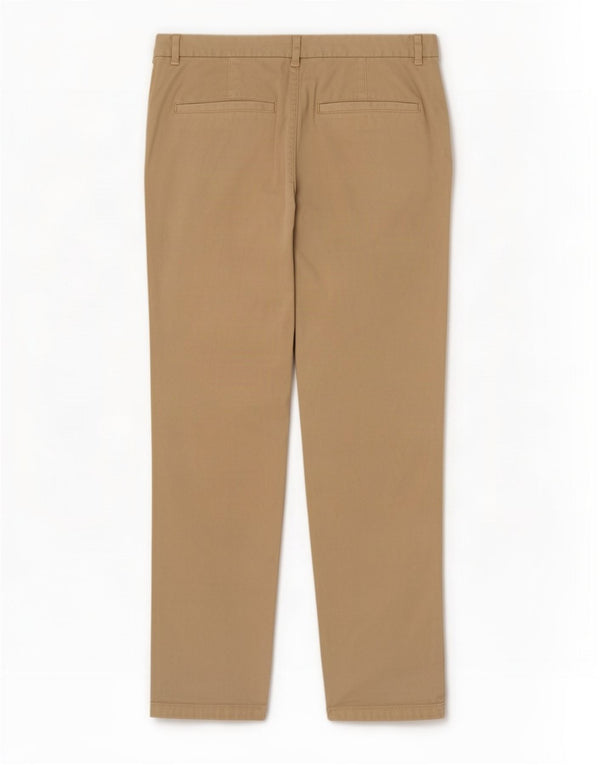 Calça Chino Feminina Marks & Spencer Slim UK 12 Médio W30 L29 Bege