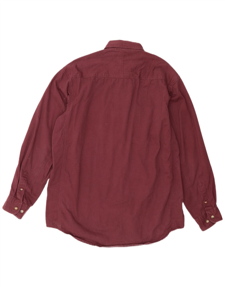 Camisa masculina Wrangler grande algodão Borgonha