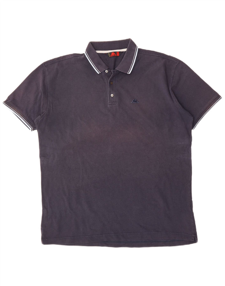 Camisa polo masculina KAPPA 3XL algodão azul marinho