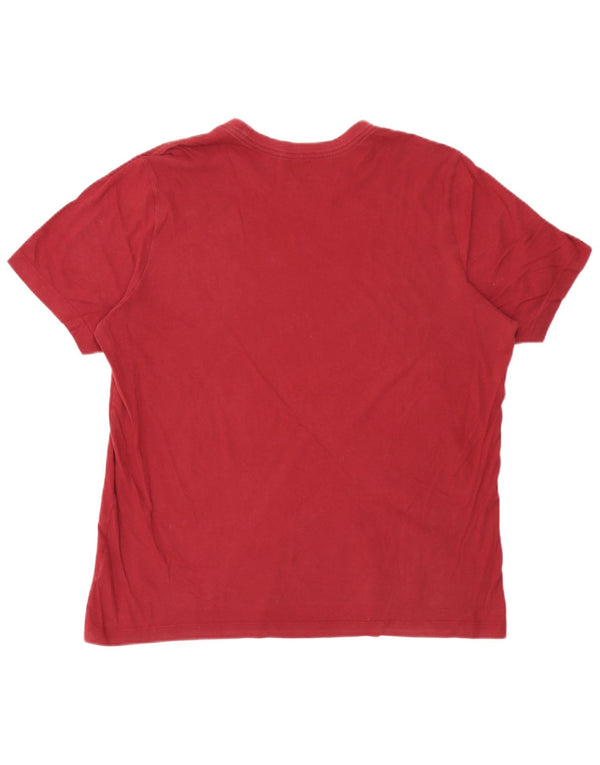 Camiseta masculina Nike grande algodão Borgonha