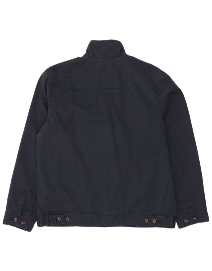 Jaqueta bomber masculina Tommy Hilfiger Reino Unido 38 algodão azul marinho médio