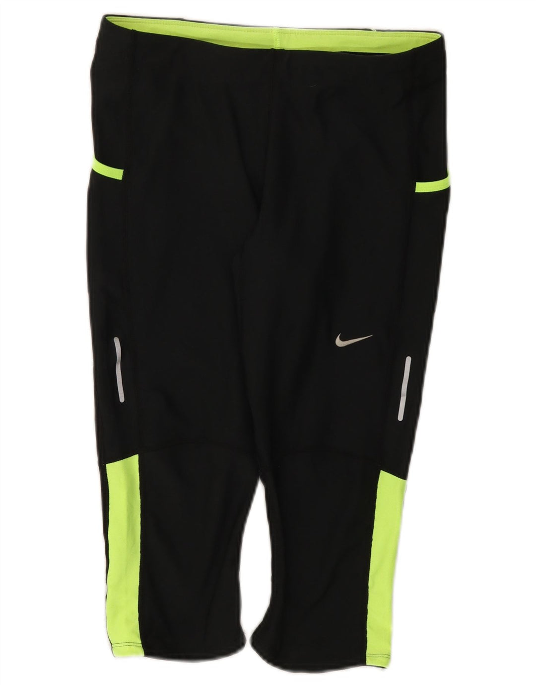 Leggings Nike Dri Fit Capri UK 12 Médio Preto Colourblock Poliéster