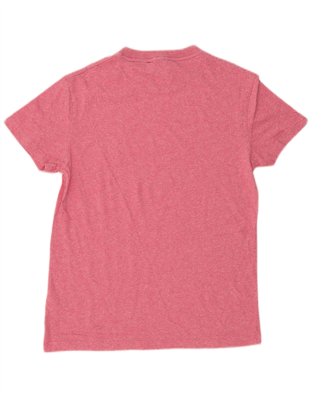 Camiseta masculina Superdry Top pequeno algodão manchado rosa