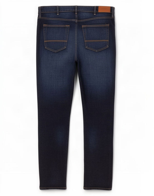 Marks & Spencer Masculino Autograph Slim Jeans W36 L33 Azul Marinho Algodão